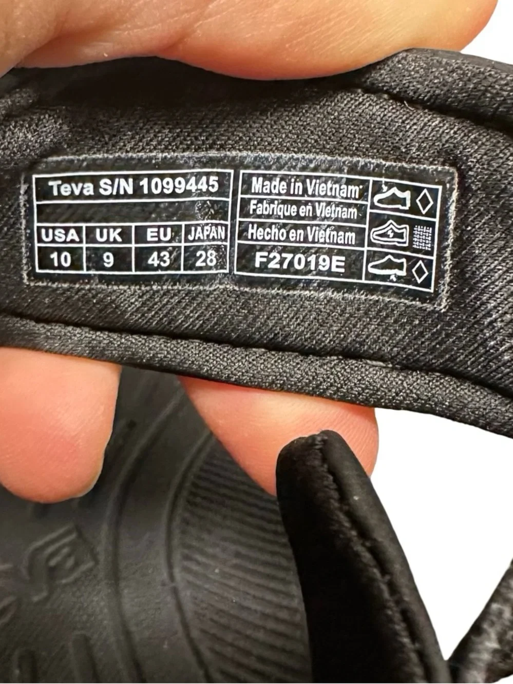 TEVA Strata Universal Durable Lightweight Quick-Drying Hiking Sandals SZ 10 Mens